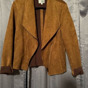Kut from the Kloth Women's Tan Suede Leather Jacket